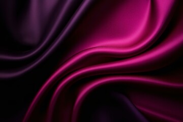Curtain. Black dark purple red burgundy maroon magenta pink rose abstract background. Silk satin fabric. Silky shine glitter. Soft folds draped wave wavy line.