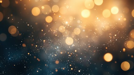 Fototapeta premium Golden bokeh lights and sparkle