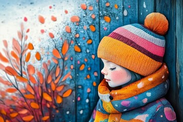 Abstract nordic kid