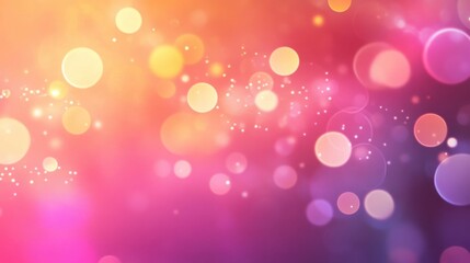Pink and orange bokeh lights
