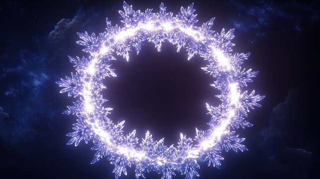 Converging rings of pulsating white-hot light forming intricate floral-like patterns