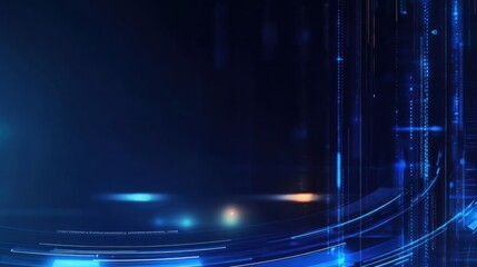 Digital Background for Tech AI and Data Presentations. Digital Technology Background for Artificial Intelligence and Neural Network Projects