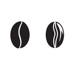 Coffee Bean Icons for Cafe Design
