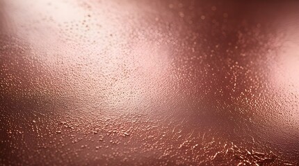 Shiny grainy rose gold foil with subtle sanded metal texture background 