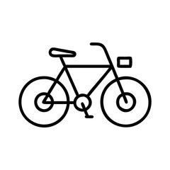 Obraz premium bicycle icon, bicycle line art - simple line art of bicycle, perfect for bicycle logos and icons and themed design 