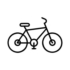 bicycle icon, bicycle line art - simple line art of bicycle, perfect for bicycle logos and icons and themed design 