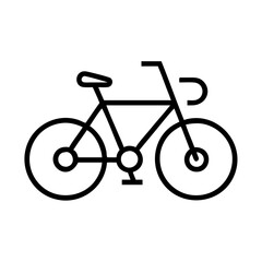 Fototapeta premium bicycle icon, bicycle line art - simple line art of bicycle, perfect for bicycle logos and icons and themed design 