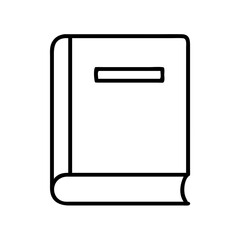 black book simple icon, black book simple line art - simple line art of black book simple, perfect for black book simple logos and icons and themed design 