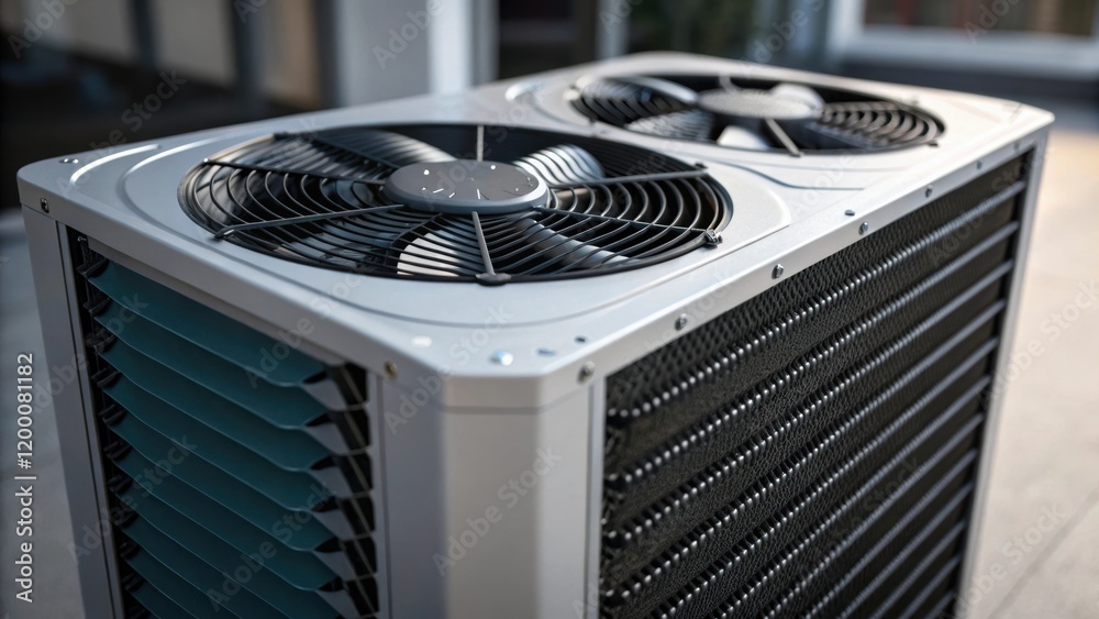 Aufkleber a closeup showcasing a highefficiency cooling unit emphasizing the sleek design and fins that enhanc