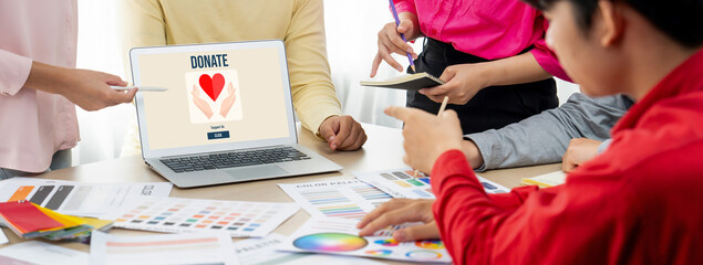 Online donation platform offer brisk money sending system for people to transfer on the internet
