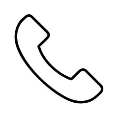 call icon, call line art - simple line art of call, perfect for call logos and icons and themed design 
