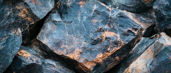 Coarse textured granite rock formation showing intricate patterns and natural beauty in a rugged...
