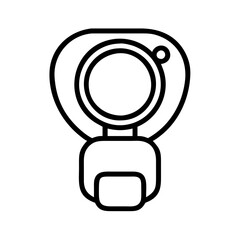 camera accessories icon, camera accessories line art - simple line art of camera accessories, perfect for camera accessories logos and icons and themed design 