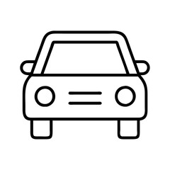 car icon, car line art - simple line art of car, perfect for car logos and icons and themed design 