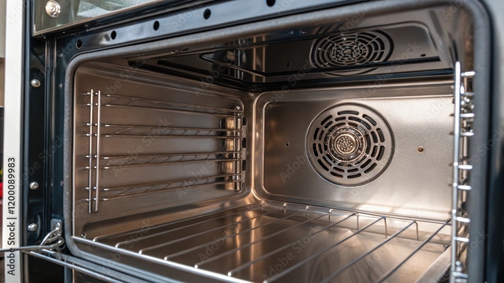 Aufkleber closeup details of the ovens inner chamber highlighting the hightemperature insulation materials and