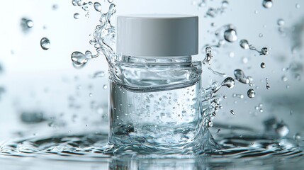 water pouring into glass