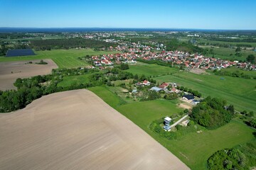 Fototapeta premium Seebad Ueckermünde, Landschaft in Liepgarten am Apothekerberg 2014