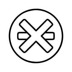 cross icon, cross line art - simple line art of cross, perfect for cross logos and icons and themed design 