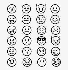 Complete Emoji Collection in Vector Format.