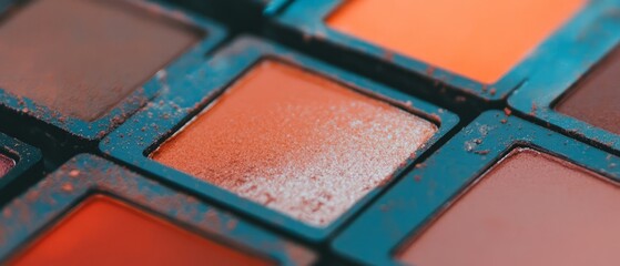 Fototapeta premium Diverse makeup palettes featuring a variety of shades for versatile beauty looks