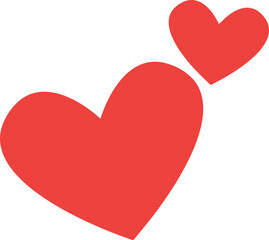 Floating Hearts Illustration