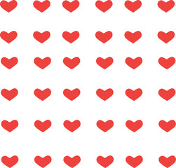 Heart minimalist doodle hand drawing pattern set