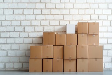 Obraz premium stack of boxes