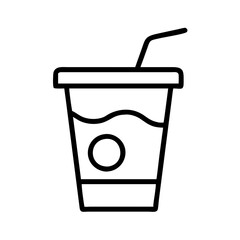 drink icon, drink line art - simple line art of drink, perfect for drink logos and icons and themed design 
