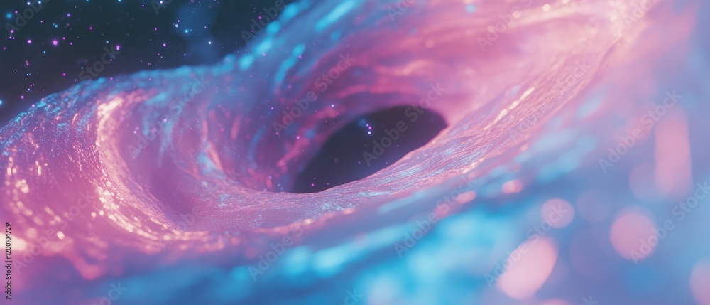 Poster Swirling nebular gases create vibrant cosmic patterns in deep space