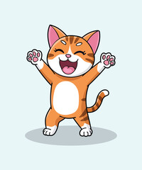 Cute cat vector file