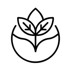 eco friendly icon, eco friendly line art - simple line art of eco friendly, perfect for eco friendly logos and icons and themed design 