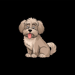 Cute Cartoon Dog Vectors