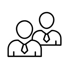 employees icon, employees line art - simple line art of employees, perfect for employees logos and icons and themed design 