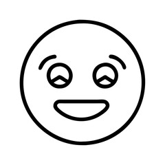 Obraz premium emot icon, emot line art - simple line art of emot, perfect for emot logos and icons and themed design 