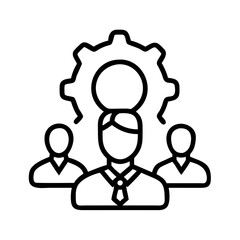 employees icon, employees line art - simple line art of employees, perfect for employees logos and icons and themed design 