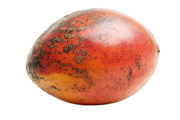 Fototapeta premium Unique fruit resembling an egg with colorful skin and textured surface found in tropical regions