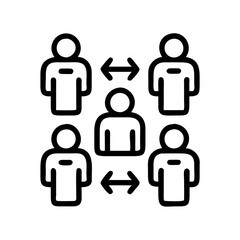 figure positions icon, figure positions line art - simple line art of figure positions, perfect for figure positions logos and icons and themed design 