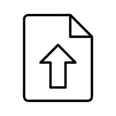 Fototapeta premium file upload icon, file upload line art - simple line art of file upload, perfect for file upload logos and icons and themed design 