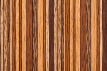 Fototapeta premium Striped Exotic Wood Veneer - Natural Brown Pattern