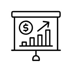 finance icon, finance line art - simple line art of finance, perfect for finance logos and icons and themed design 