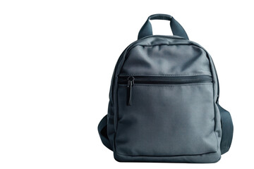 Naklejka premium Compact gray backpack designed for daily use, ideal for students or casual outings