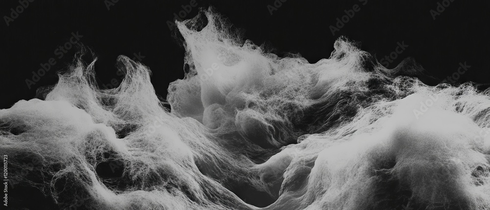 Aufkleber Swirling smoke patterns create a captivating visual display in varied densities and shapes