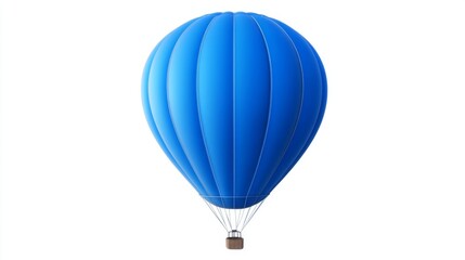 Naklejka premium Majestic Blue Hot Air Balloon: A Journey to New Heights
