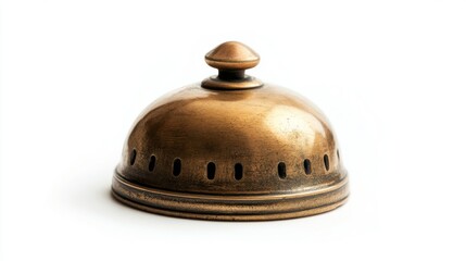 Brass Vintage Table Bell: Antique Metal Service Bell for Home Decor