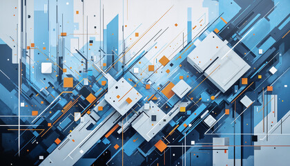 Abstract background with geometric shapes