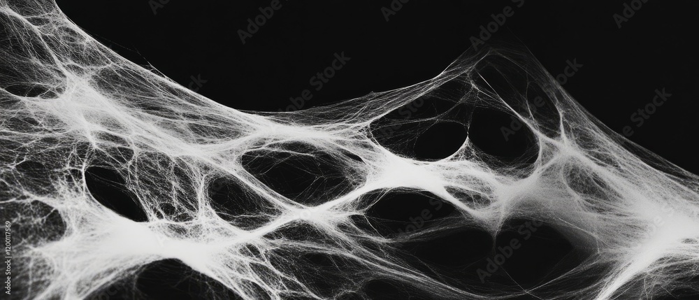 Poster intricate patterns of delicate spiderwebs capture nature's artistry in fine detail