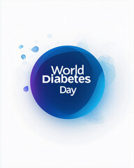 World Diabetes Day logo with blue circle design
