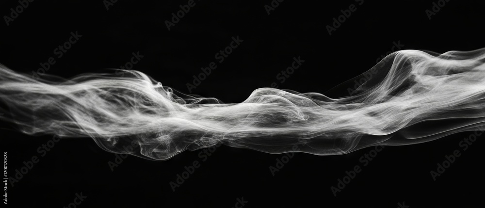 Aufkleber swirling smoke trails create a mesmerizing effect against a dark background with varying density