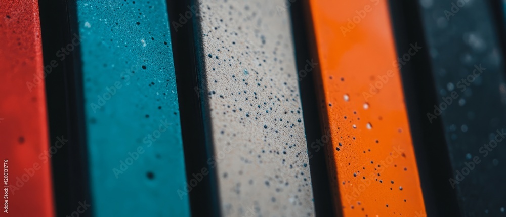 Poster Detailed macro view of textured plastic phone case showcasing customizable design elements