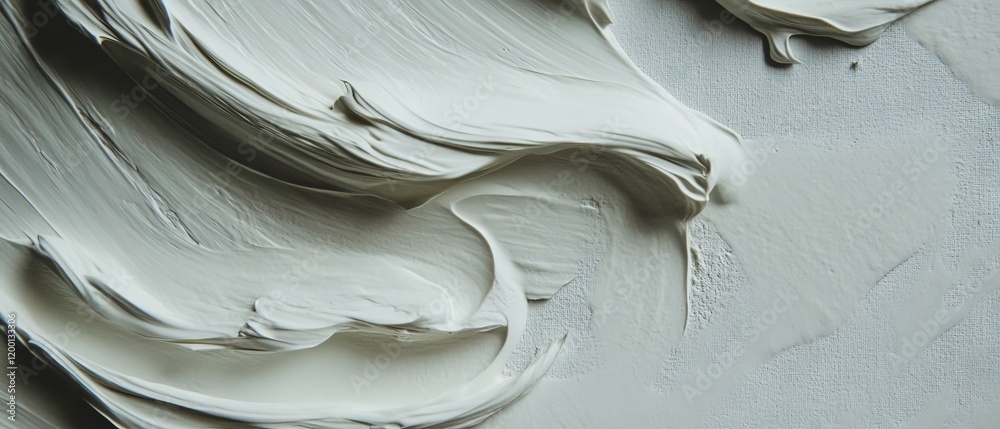 Aufkleber Exploring the intricate textures of brush strokes on canvas in artistic expression